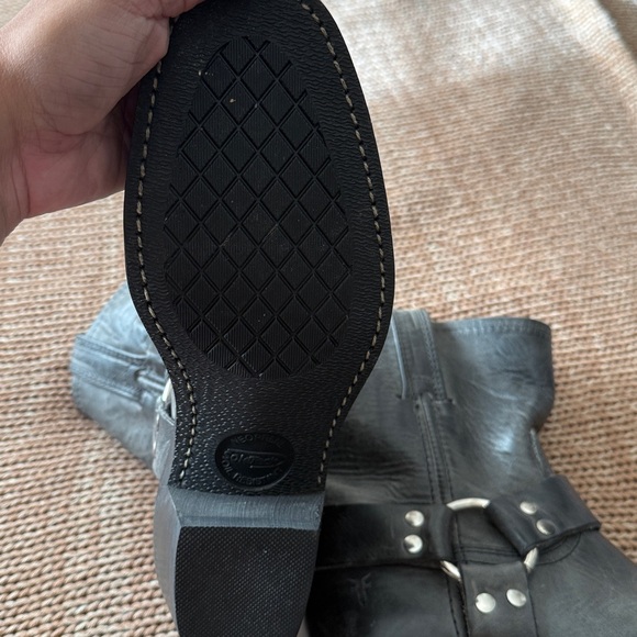 Frye Harness Square Toe Leather Boots - Picture 7 of 11